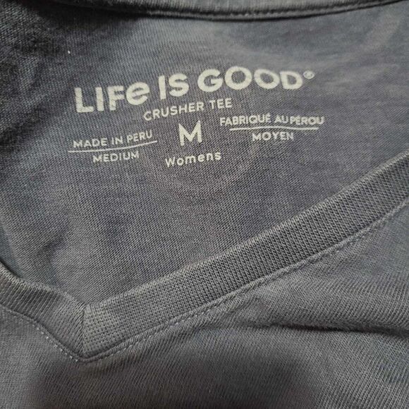 Life is Good "Believe There is Good" Navy Long Sleeve Tee size Medium - Picture 13 of 13